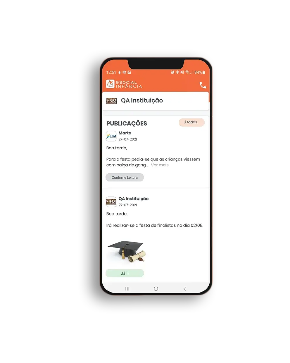 APP para o Encarregado de Educação